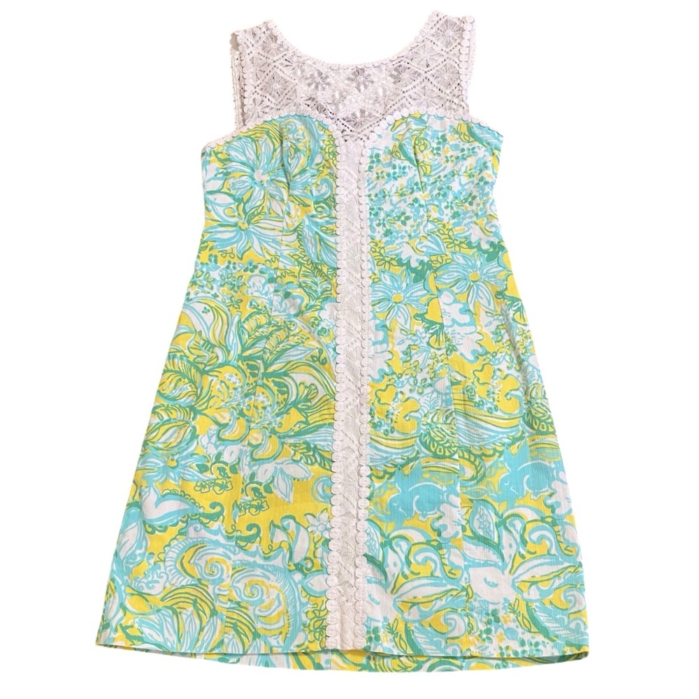 Classic Lilly Pulitzer Sofia Shift "Lagoon Green … - image 1